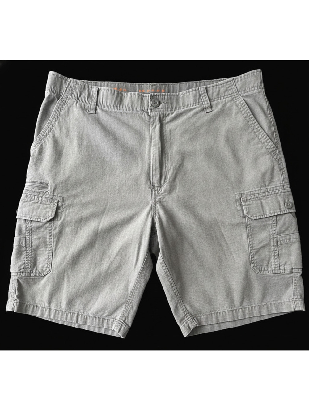 WearFirst Men’s Cargo Shorts Gray Ripstop Cotton Stretch Size 42 Outdoor Hiking